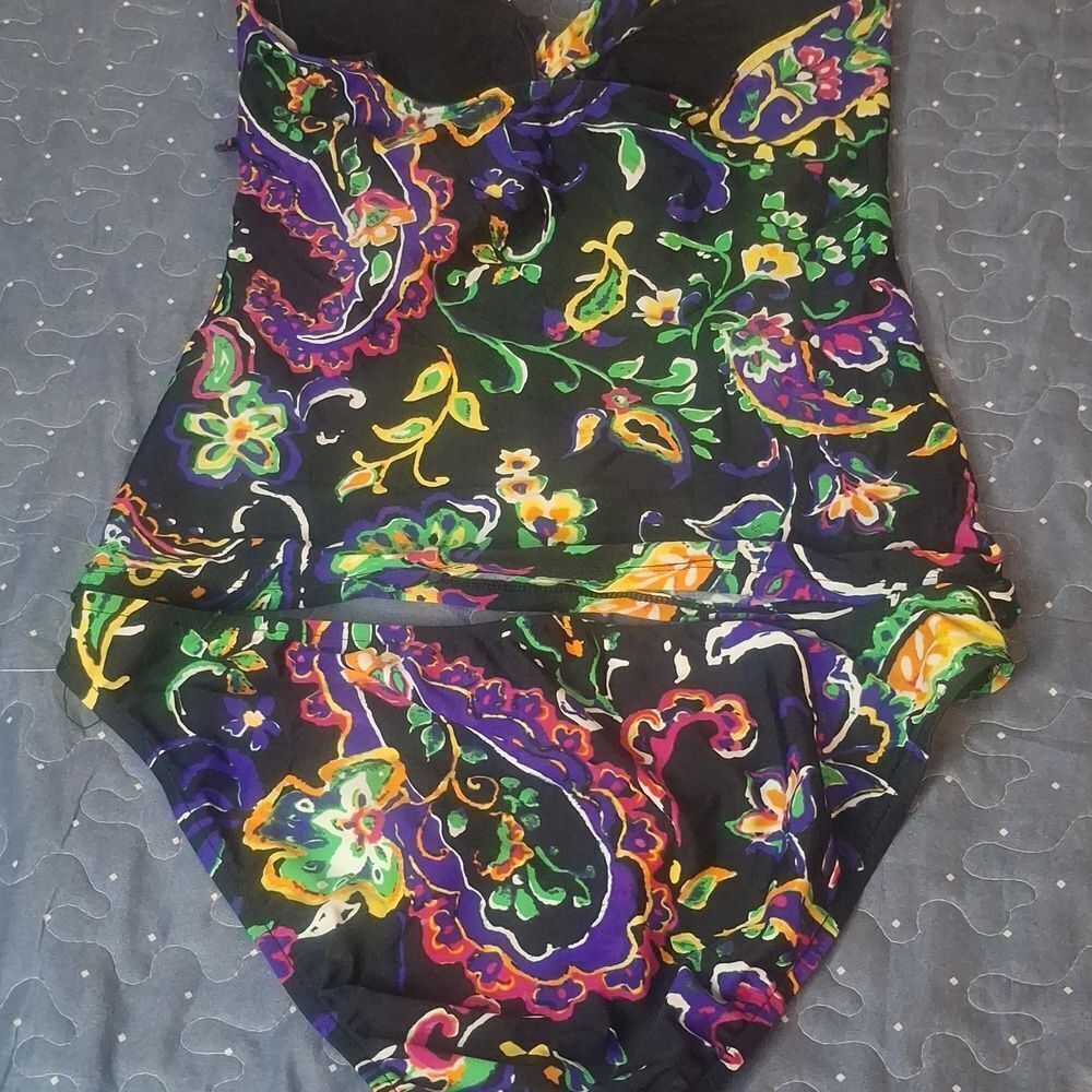 Ralph Lauren Floral Two-Piece Swimsuit size medium - Picture 2 of 6